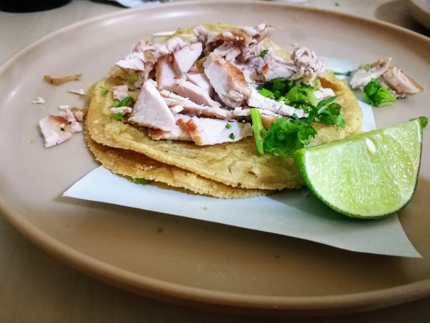 Tacos de carnitas La Negrita